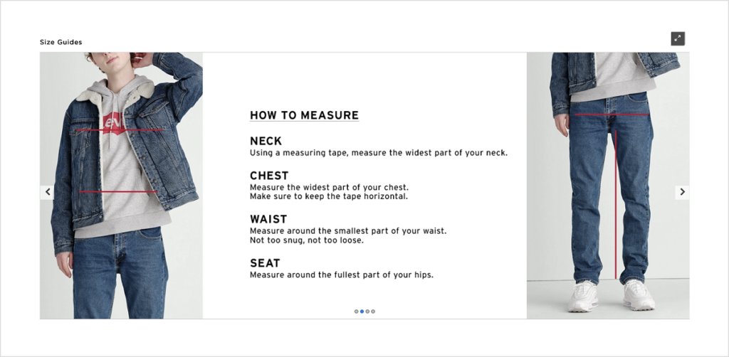 Fitting Guide & Size Charts Available at The Fitting Room